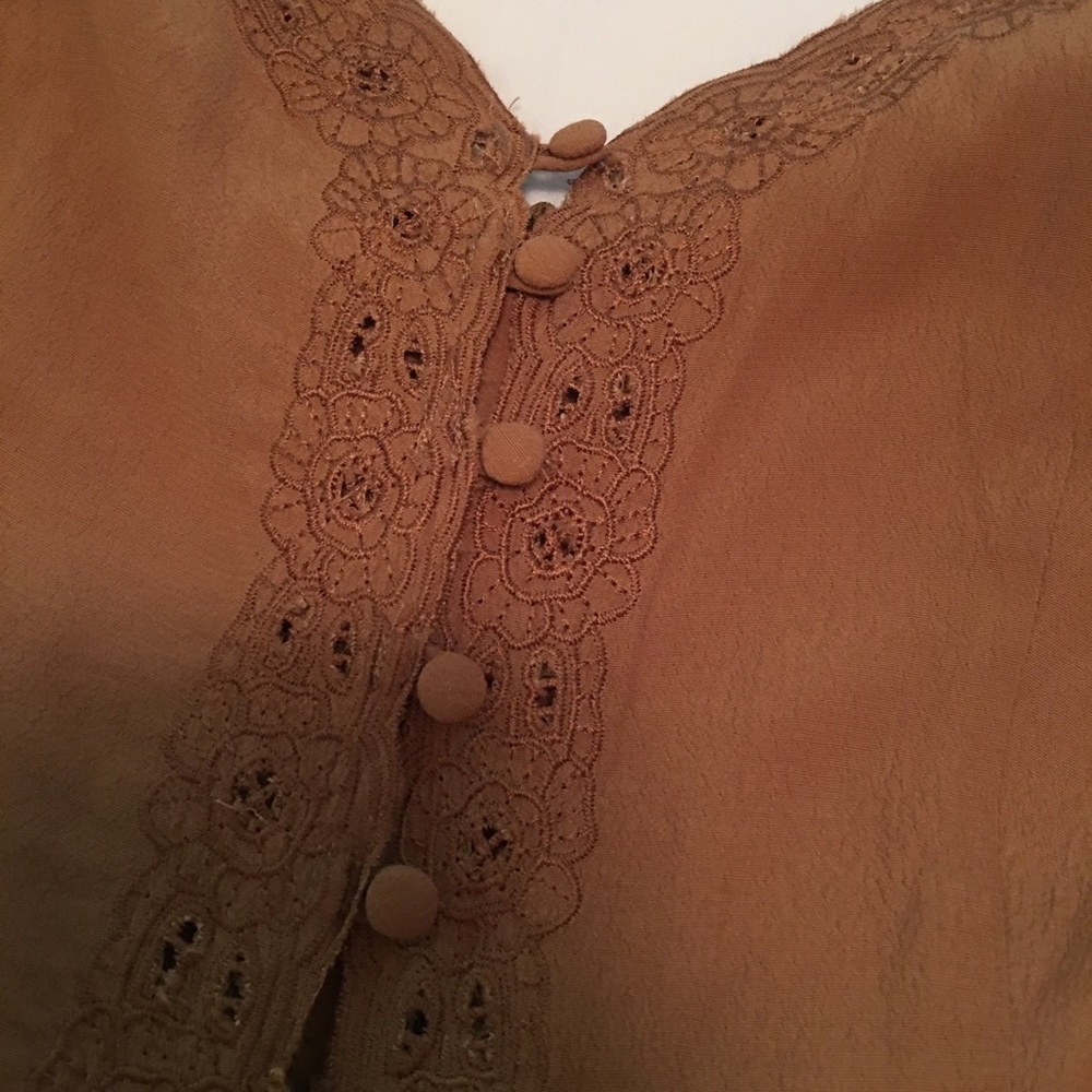 SOLD Free People X Eileen Jumpsuit 4 Caramel Color - Picture 5 of 7
